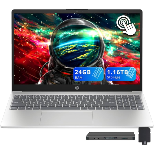 HP 15-FD0153DX Laptop – 15.6” Touchscreen, 8GB RAM, 256GB SSD